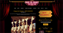 Desktop Screenshot of cirqueducabaret.com